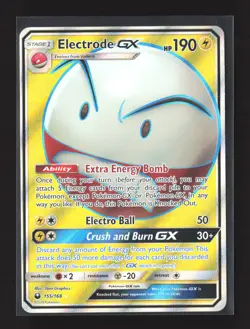 Pokemon SM - Celestial Storm #155/168 Holo Ultra Rare Electrode GX (Full Art) - Image 1