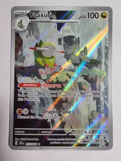 Fraxure 077/064 IR Shrouded Fable ILLUSTRATION RARE HOLO Pokemon English Foil - Image 1