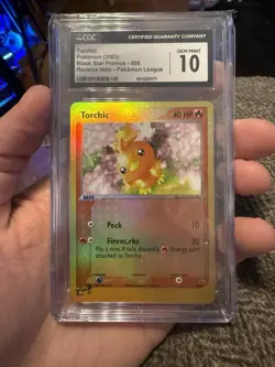 Pokemon - Torchic Reverse Holo 008 - Black Star Promos - Graded CGC 10 - Image 1