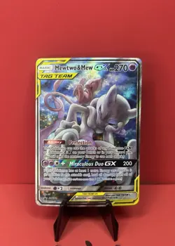 Pokemon 2019 Mewtwo & Mew GX Tag Team Black Star Promo SM191 - Image 1