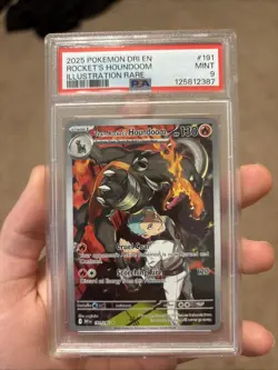 Team Rocket's Houndoom *PSA 9* Illustration Rare *Destined Rivals*#191* Pokemon - Image 1