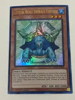 Yugioh Crystal Beast Set Sapphire Pegasus Ultimate Rainbow Dragon - Free Holo B - Image 2