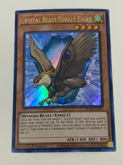 Yugioh Crystal Beast Set Sapphire Pegasus Ultimate Rainbow Dragon - Free Holo B - Image 3