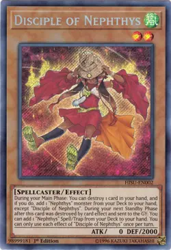 Yugioh! LP Disciple of Nephthys - HISU-EN002 - Secret Rare - 1st Edition Lightly - Image 1