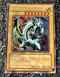 Yu-Gi-Oh! Blue-Eyes White Dragon BPT-003 Secret Rare Limited Edition NM/LP - Image 1