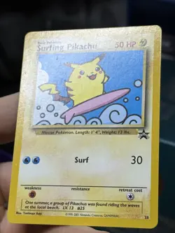Surfing Pikachu 28 Black Star Promo 2001 WOTC Pokemon Card TCG - Image 5
