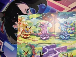 Pokemon Prismatic Evolution Eevee Mini Tin Art Cards 8/8 Complete Bundle - Image 2