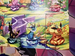 Pokemon Prismatic Evolution Eevee Mini Tin Art Cards 8/8 Complete Bundle - Image 5