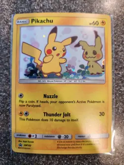 Pokemon Pikachu SM162 Promo Card - Image 1