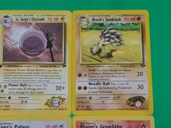 Pokemon Vintage 1st Edition GYM Challenge Cards Lot Of 4 Blaine's Growlithe +++ - Image 3