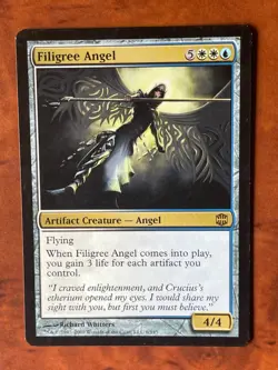 Filigree Angel MTG Magic the Gathering Card LP Lightly Played ARB - Image 1
