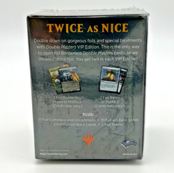 Magic the Gathering MtG DOUBLE MASTERS VIP EDITION Pack Box • FACTORY SEALED - Image 2