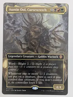 (Normal) Auntie Ool, Cursewretch (Borderless) (2) Commander: Lorwyn Eclipsed Mtg - Image 1