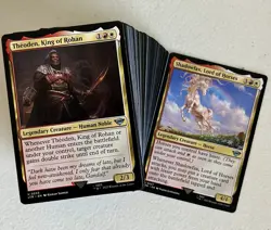 Theoden, King of Rohan Commander Deck Lord Of The Rings MTG LOTR Red White - Image 1
