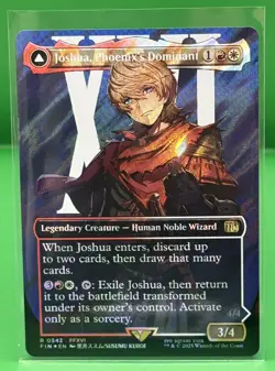 MTG Final Fantasy Joshua, Phoenix's Dominant Borderless Surge Foil NM - Image 3