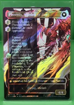 MTG Final Fantasy Joshua, Phoenix's Dominant Borderless Surge Foil NM - Image 5