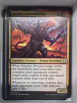 X 1 Kardur, Doomscourge NM-M Kaldheim 216 MTG Magic The Gathering - Image 1