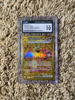 Pokemon TCG Charizard ex Full Art Hyper Rare Holo CGC 10 SV03: Obsidian Flames - Image 1