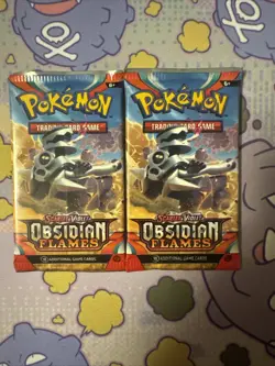 Pokemon TCG Obsidian Flames Booster 2 Packs Factory Sealed - Image 1