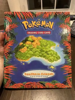 Complete English Southern Islands Set 18/18 Pokemon Cards with Binder. NM - Image 1