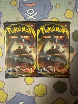 Pokemon Sword & Shield Base Set Booster Packs 2 Packs - Image 1