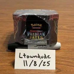 Pokemon TCG Scarlet & Violet Paldean Fates Tin Shiny Charizard ex Sealed New - Image 5
