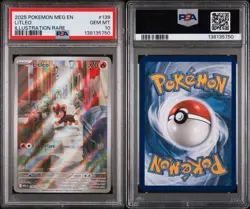 2025 POKEMON MEG EN-MEGA EVOLUTION ILLUSTRATION RARE #139 LITLEO PSA 10 - Image 3