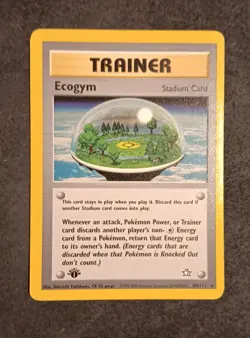 Ecogym 84/111 - Neo Genesis - 1st Edition - 2000 - Rare - Pokemon TCG WoTC - Image 1