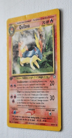 Quilava 47/111 Pokemon Neo Genesis 1st Ed. Ungraded, Excellent to NM - Image 2
