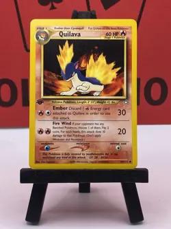 Quilava 46/111 Neo Genesis WOTC 1st Edition Pokemon TCG Regular 1999 MP - Image 2