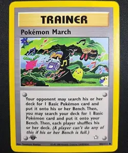 (NM) Trainer - Pokemon March 102/111 Neo Genesis 1st Edition Common Pokemon TCG - Image 1