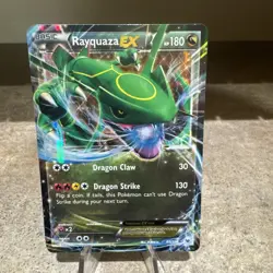 Pokemon TCG Roaring Skies Rayquaza EX 60/108 LP - Image 1