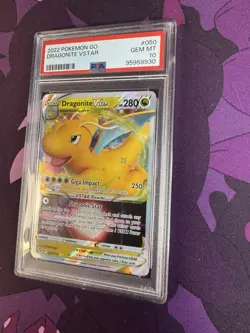 2022 Pokemon Go #050 Dragonite Vstar - PSA 10 Holo Modern TCG new cert clean - Image 2