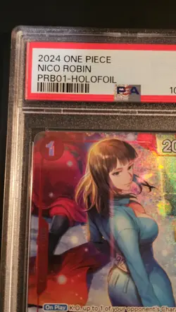Bandai One Piece CCG Nico Robin OP05-010 Premium Booster Foil Full Art PSA 10 - Image 5