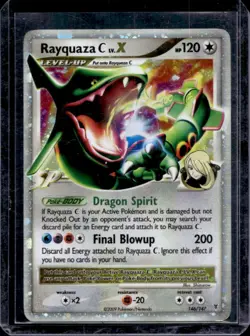 2009 Pokemon Platinum Supreme Victors Rayquaza C LV.X #146/147 - Image 1