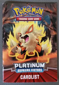 POKEMON PLATINUM SUPREME VICTORS RULEBOOK/CARDLIST ARCANINE/MILOTIC - Image 2