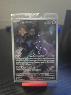 Pokemon TCG Mewtwo SVP 052 Scarlet Violet 151 Black Star Promo Card, Sealed - Image 1