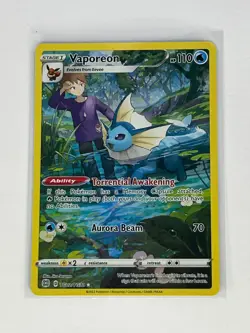 Vaporeon TG02/TG30 Pokemon TCG Brilliant Stars Trainer Gallery Near Mint - Image 1