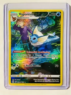 Pokemon TCG Vaporeon Brilliant Stars - TG02/TG30 Trainer Gallery Holo NM - Image 1
