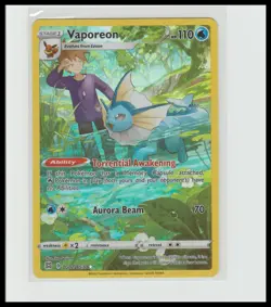 SWSH09: Brilliant Stars Trainer Gallery #TG02/TG30 Vaporeon NM Pokemon Card - Image 1