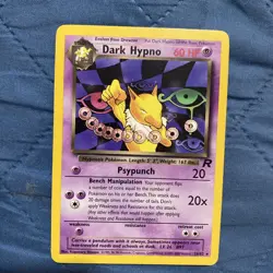 Dark Hypno 26/82 Team Rocket Set Pokemon Card Non‑Holo Rare - Image 1