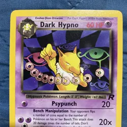 Dark Hypno 26/82 Team Rocket Set Pokemon Card Non‑Holo Rare - Image 2