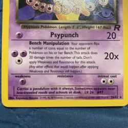 Dark Hypno 26/82 Team Rocket Set Pokemon Card Non‑Holo Rare - Image 3