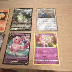Pokemon TCG 6 Card Lot V Holo Vulpix Empoleon V Mew V Stunfisk V Cobalion - Image 2