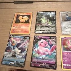 Pokemon TCG 6 Card Lot V Holo Vulpix Empoleon V Mew V Stunfisk V Cobalion - Image 3