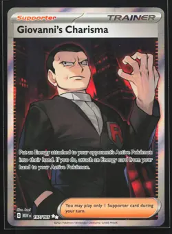 Giovanni's Charisma 197/165 SV: MEW EN-151 Ultra Rare Pokemon Card - Image 1