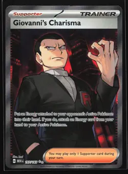 Giovanni's Charisma 197/165 SV: MEW EN-151 Ultra Rare Pokemon Card - Image 1