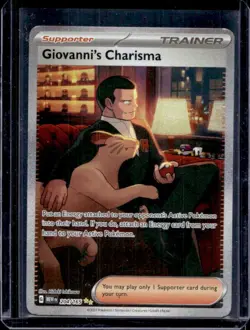 2023 Pokemon SV 151 MEW EN Giovanni's Charisma #204/165 - Image 1