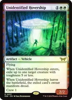 MTG Unidentified Hovership (37/501) Duskmourn House of Horror NM FOIL - Image 1
