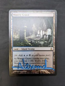 Watery Grave - Ravnica: City of Guilds - 286/306 - MTG - Artist Signed - LP - D - Image 2